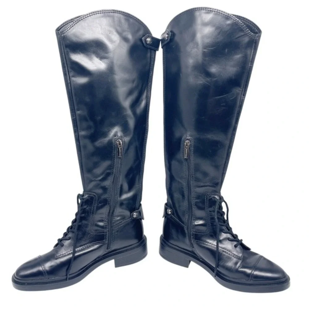Vince Camuto Women's Siridola Leather Almond toe Over‎ The Knee Boots Size 6M